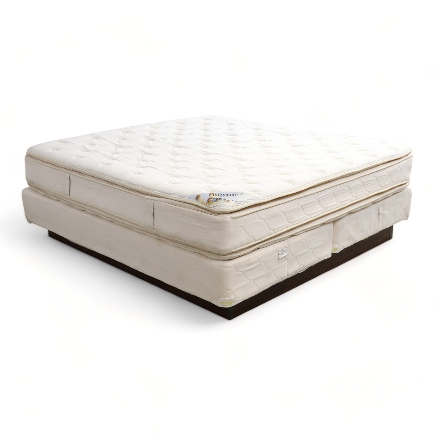 Nyrenset | Hvit og brun 200x190 seng
