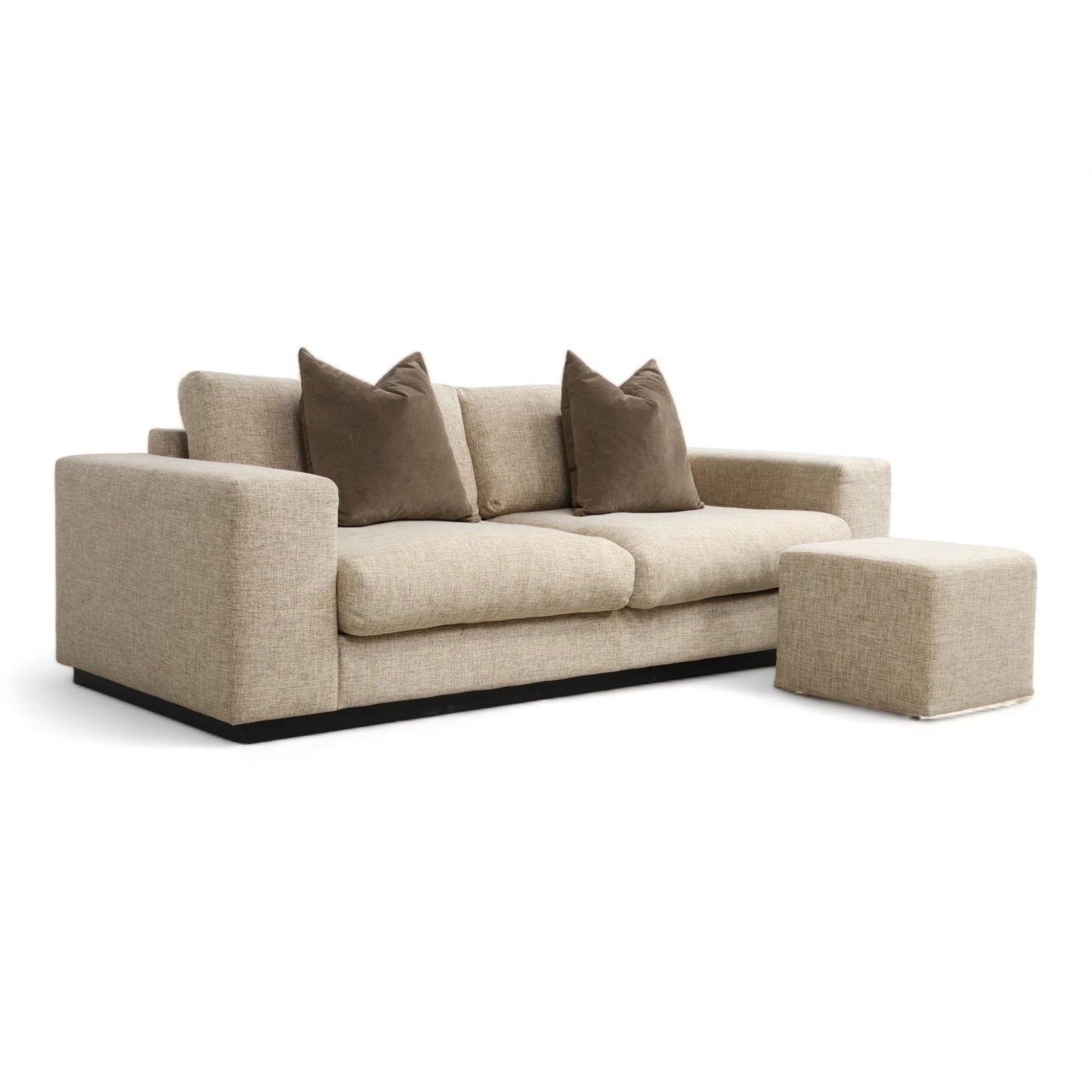 Nyrenset | Beige Bolia Sepia 2,5-seter sofa med puff