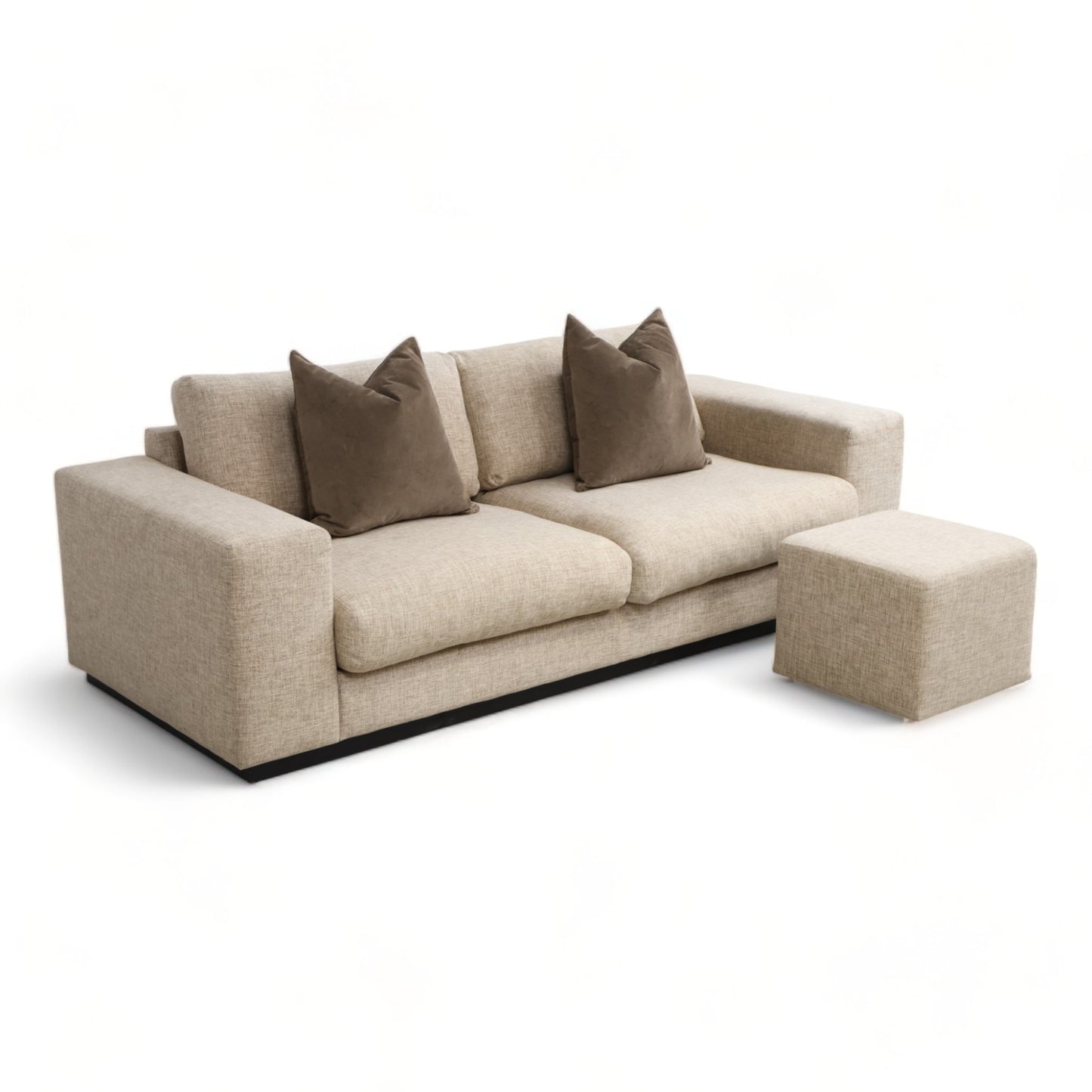 Nyrenset | Beige Bolia Sepia 2,5-seter sofa med puff