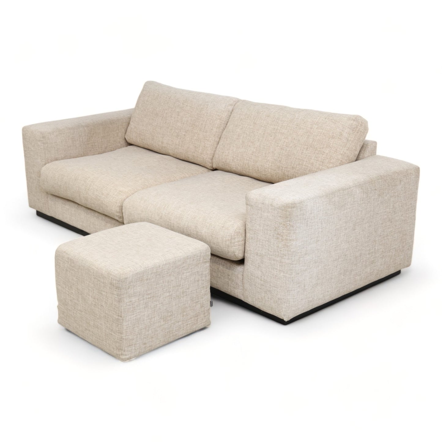 Nyrenset | Beige Bolia Sepia 2,5-seter sofa med puff