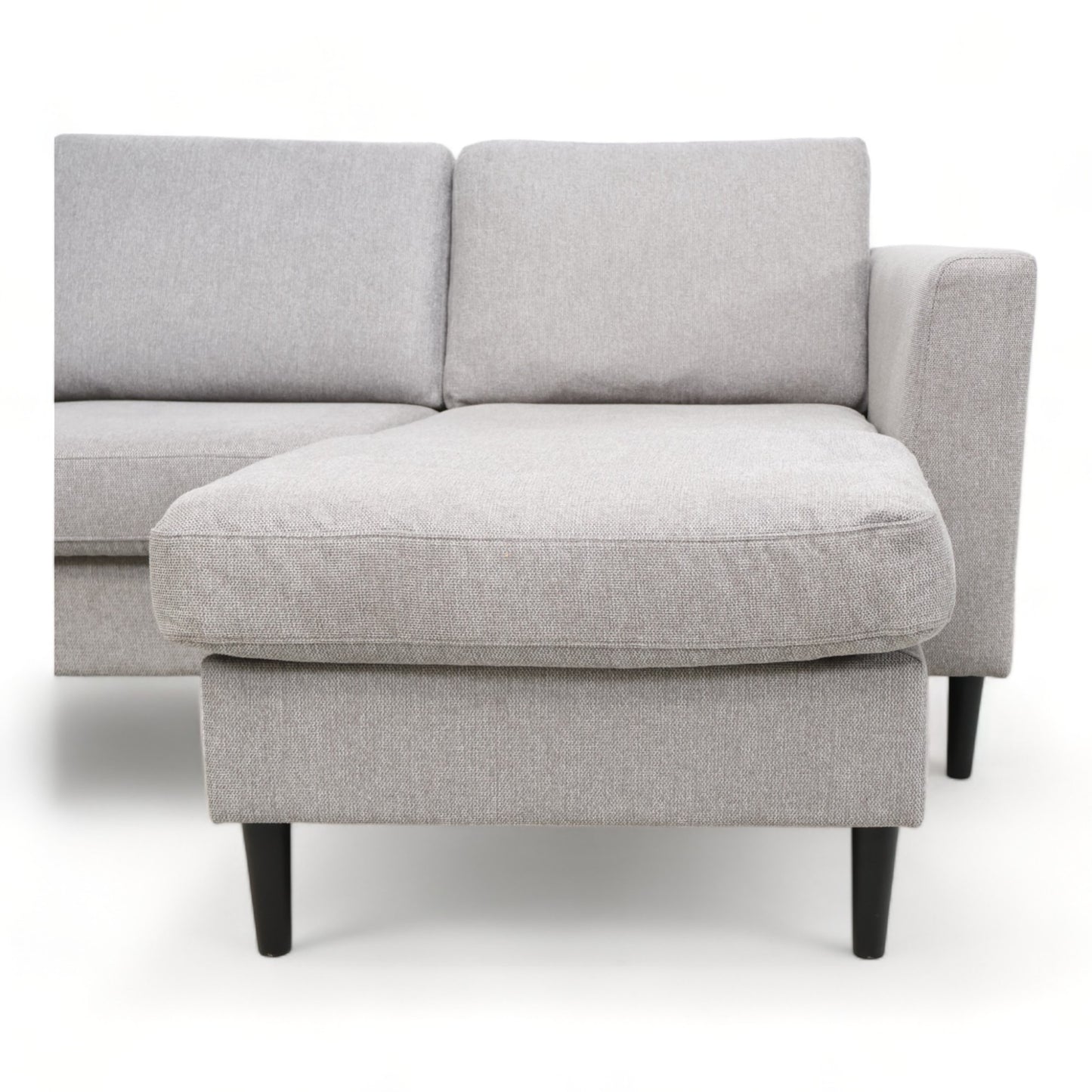 Nyrenset | Lys grå Malte u-sofa