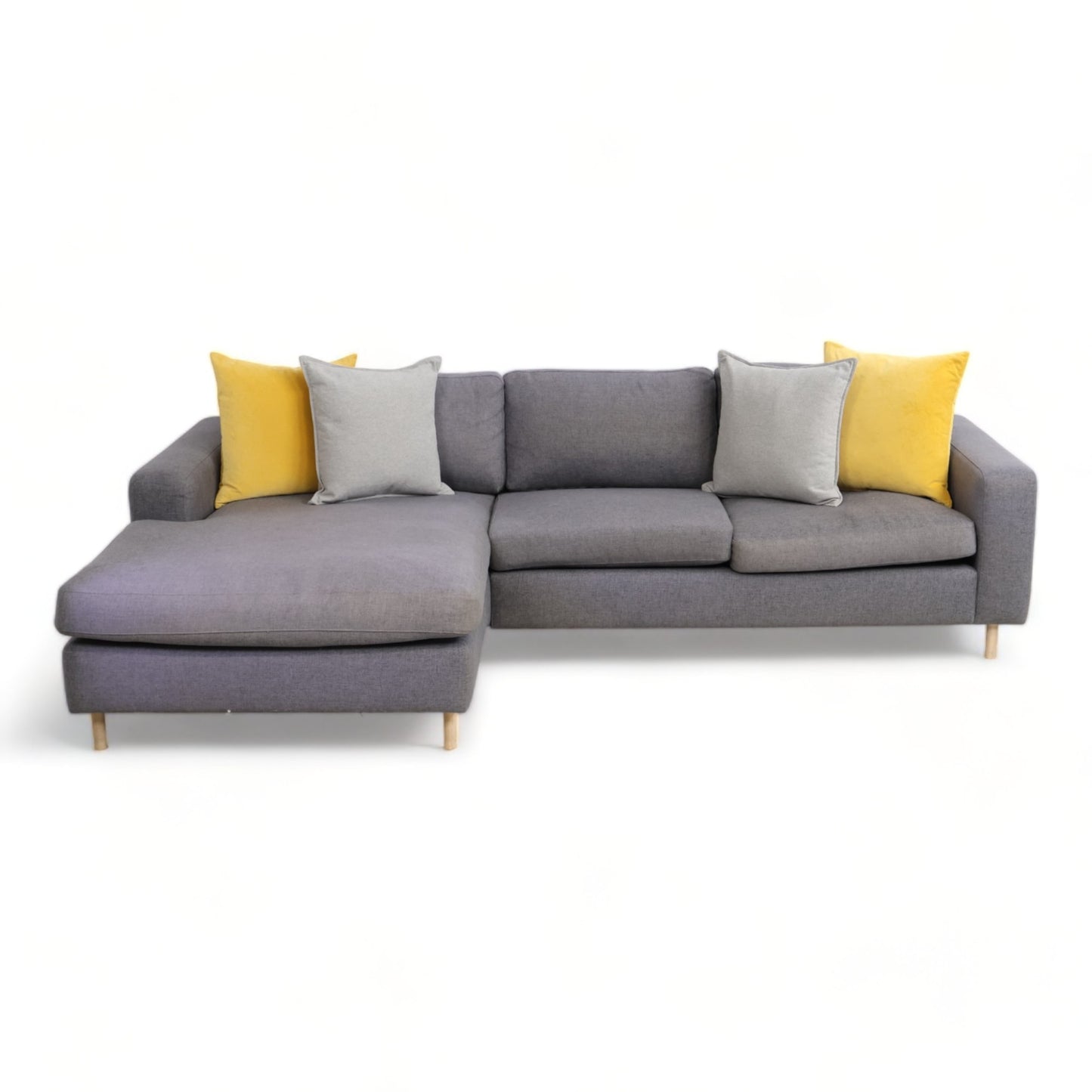 Nyrenset | Blå Bolia Scandinavia 3,5-seter sofa med sjeselong