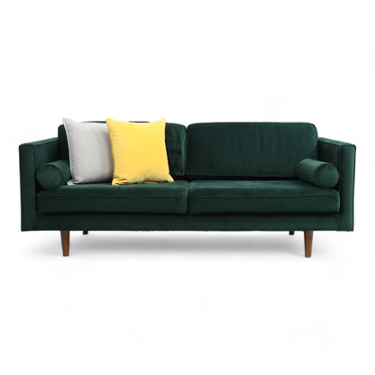 Nyrenset | Mørk grønn Sofacompany Harper 3-seter sofa i velur