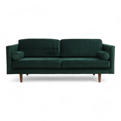Nyrenset | Mørk grønn Sofacompany Harper 3-seter sofa i velur