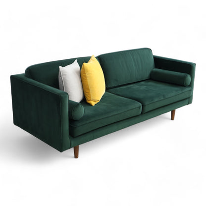 Nyrenset | Mørk grønn Sofacompany Harper 3-seter sofa i velur