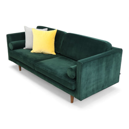 Nyrenset | Mørk grønn Sofacompany Harper 3-seter sofa i velur
