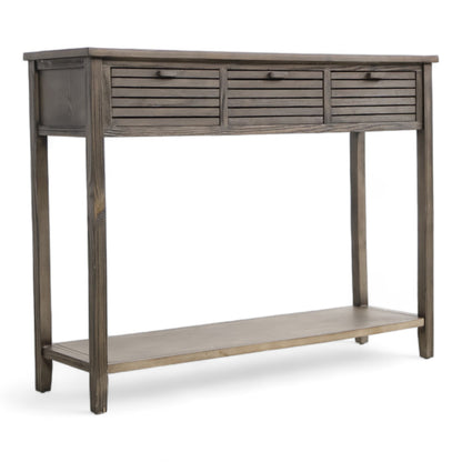 Kvalitetssikret | Brun konsollbord med skuffer