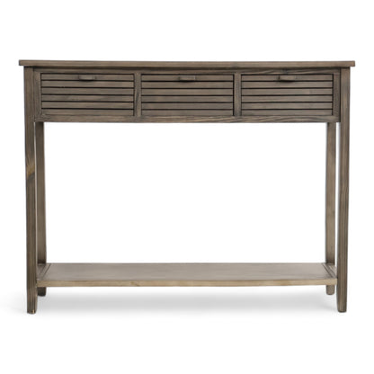 Kvalitetssikret | Brun konsollbord med skuffer