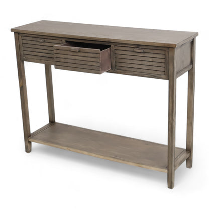 Kvalitetssikret | Brun konsollbord med skuffer