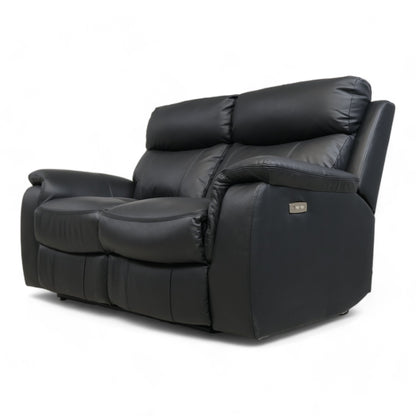 Nyrenset | Sort Mayfield 2-seter reclinersofa fra A-Møbler i hud/PVC