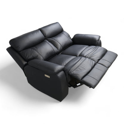 Nyrenset | Sort Mayfield 2-seter reclinersofa fra A-Møbler i hud/PVC