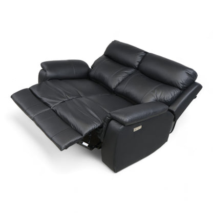 Nyrenset | Sort Mayfield 2-seter reclinersofa fra A-Møbler i hud/PVC