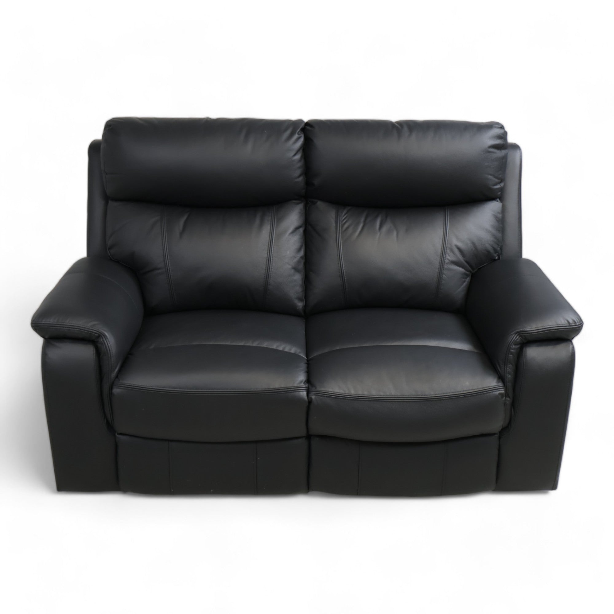 Nyrenset | Sort Mayfield 2-seter reclinersofa fra A-Møbler i hud/PVC ...