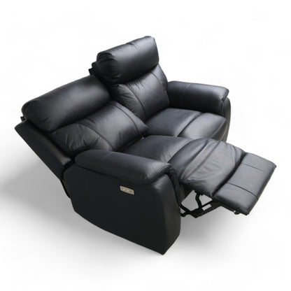 Nyrenset | Sort Mayfield 2-seter reclinersofa fra A-Møbler i hud/PVC