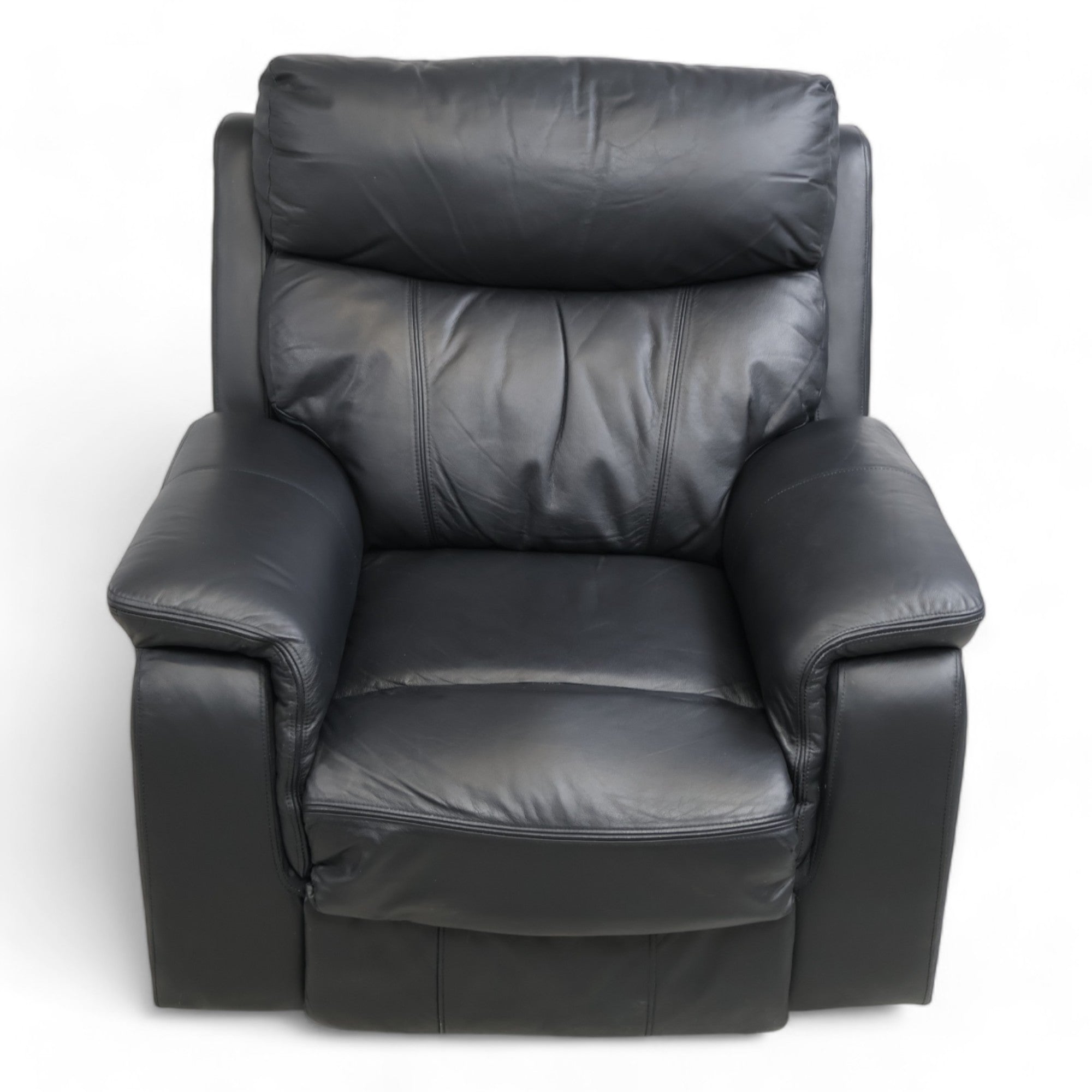 Nyrenset | Mayfield recliner lenestol fra A-Møbler i sort hud/PVC – Secundo