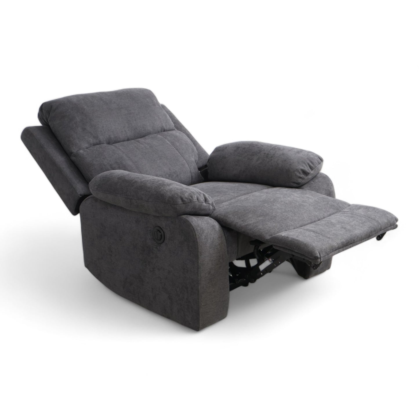 Nyrenset | Komfortabel mørk grå Mora elektrisk recliner fra A-Møbler