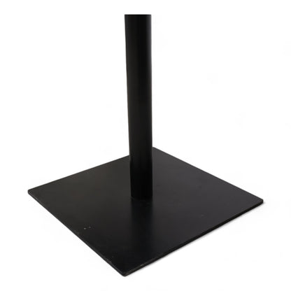 Kvalitetssikret | Robust rundt bord med brun plate og metallkant