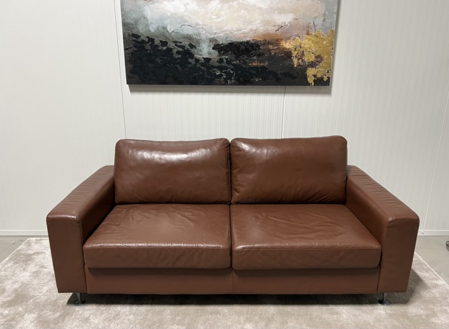Nyrenset | Brun Bolia Milano 2-seter sofa i skinn