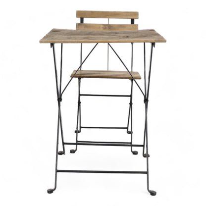 Kvalitetssikret | IKEA TÄRNÖ Bord + 2 stoler, utendørs, svart/lys brunbeiset