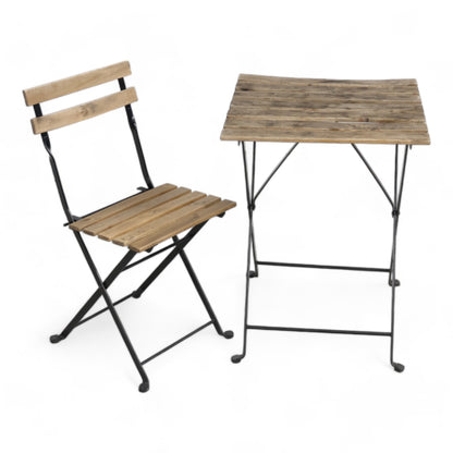 Kvalitetssikret | IKEA TÄRNÖ Bord + 2 stoler, utendørs, svart/lys brunbeiset