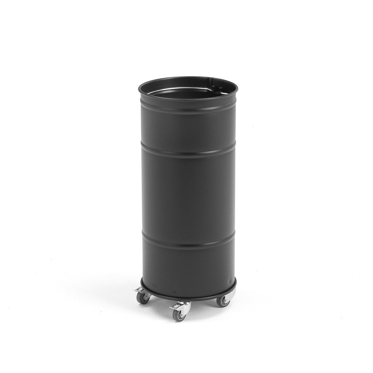 Helt nytt | Avfallsbeholder [BROOKLYN], enkel, Ø330 H735 mm, svart