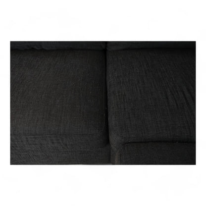 Nyrenset | Sort Sits sofa med sjeselong