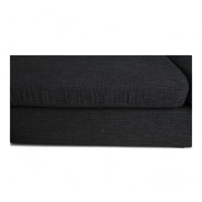Nyrenset | Sort Sits sofa med sjeselong