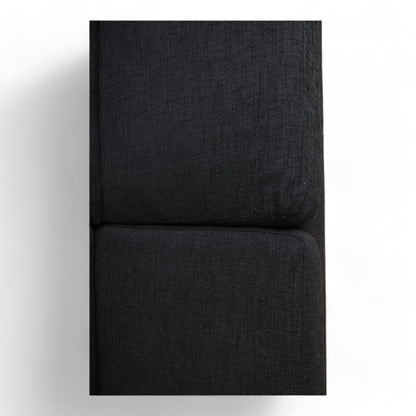 Nyrenset | Sort Sits sofa med sjeselong