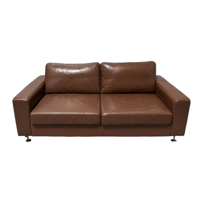 Nyrenset | Brun Bolia Milano 2-seter sofa i skinn