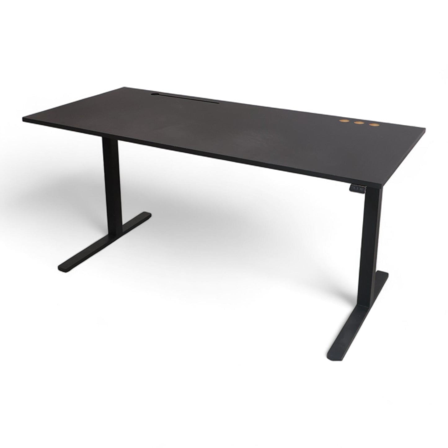 Kvalitetsikret | Sort Swedstyle elektrisk hev/senk skrivebord, 180x80 cm