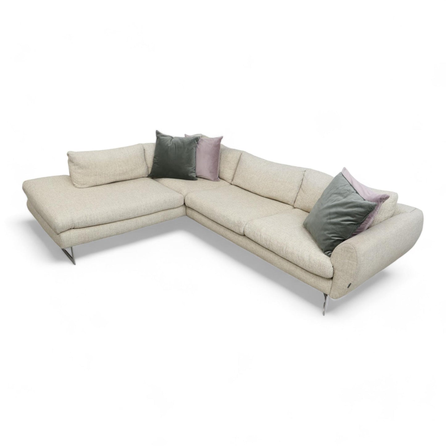 Nyrenset | Beige Furninova sjeselongsofa