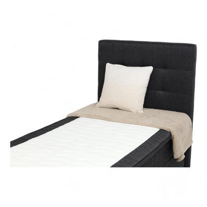 Nyrenset | Mørk grå DreamZone kontinentalseng 90x200 GOLD C35