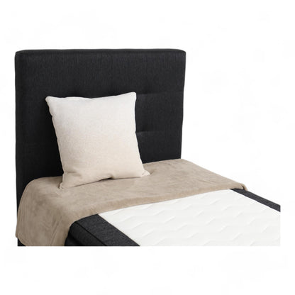 Nyrenset | Mørk grå DreamZone kontinentalseng 90x200 GOLD C35