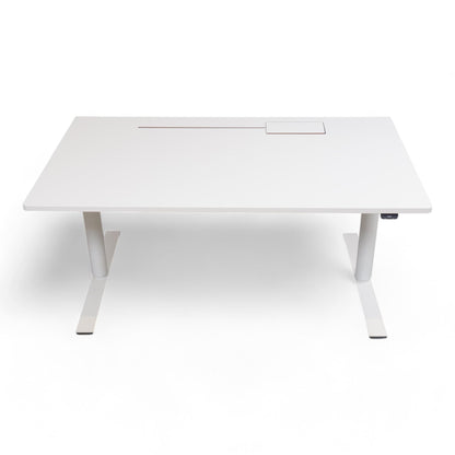 Nyrenset | Hvit Dencon Delta elektriske hev/senk skrivebord 140x80cm