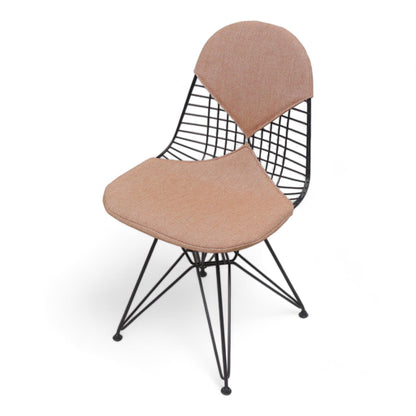 Nyrenset | Vitra Wire Chair DKR-2 i Cognac/Ivory