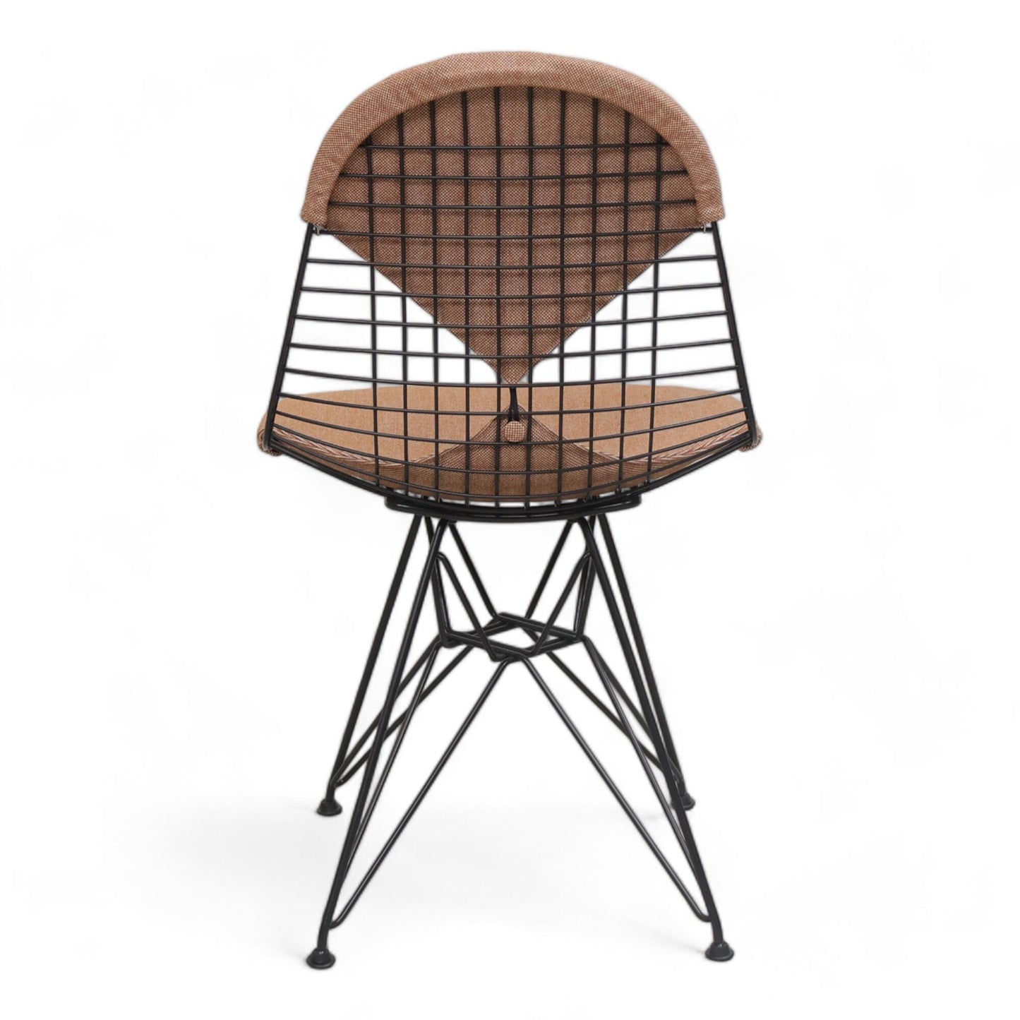 Nyrenset | Vitra Wire Chair DKR-2 i Cognac/Ivory
