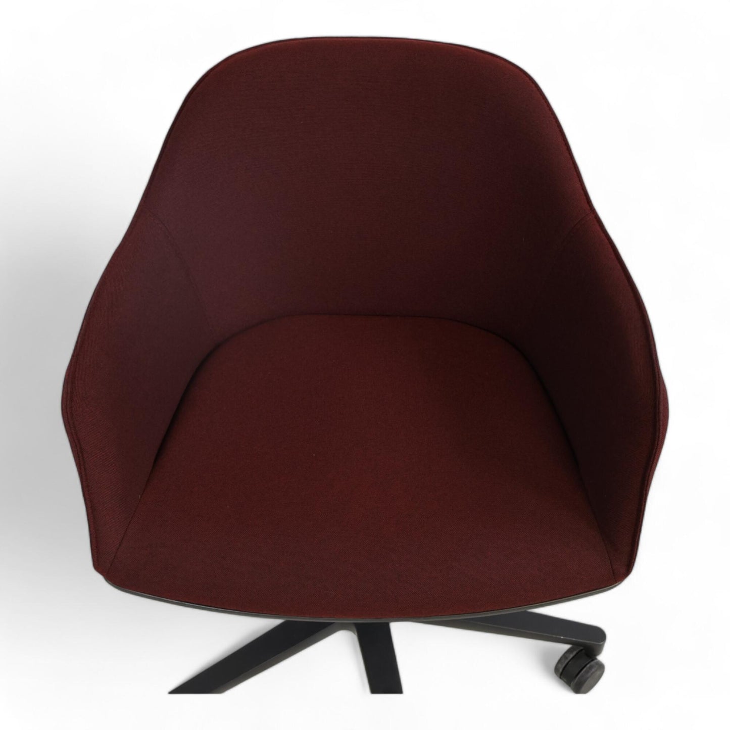 Nyrenset | Burgunder Vitra Softshell kontorstol med justerbar høyde
