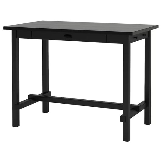 Nyrenset | IKEA Nordviken barbord i sort, 140x80x105 cm