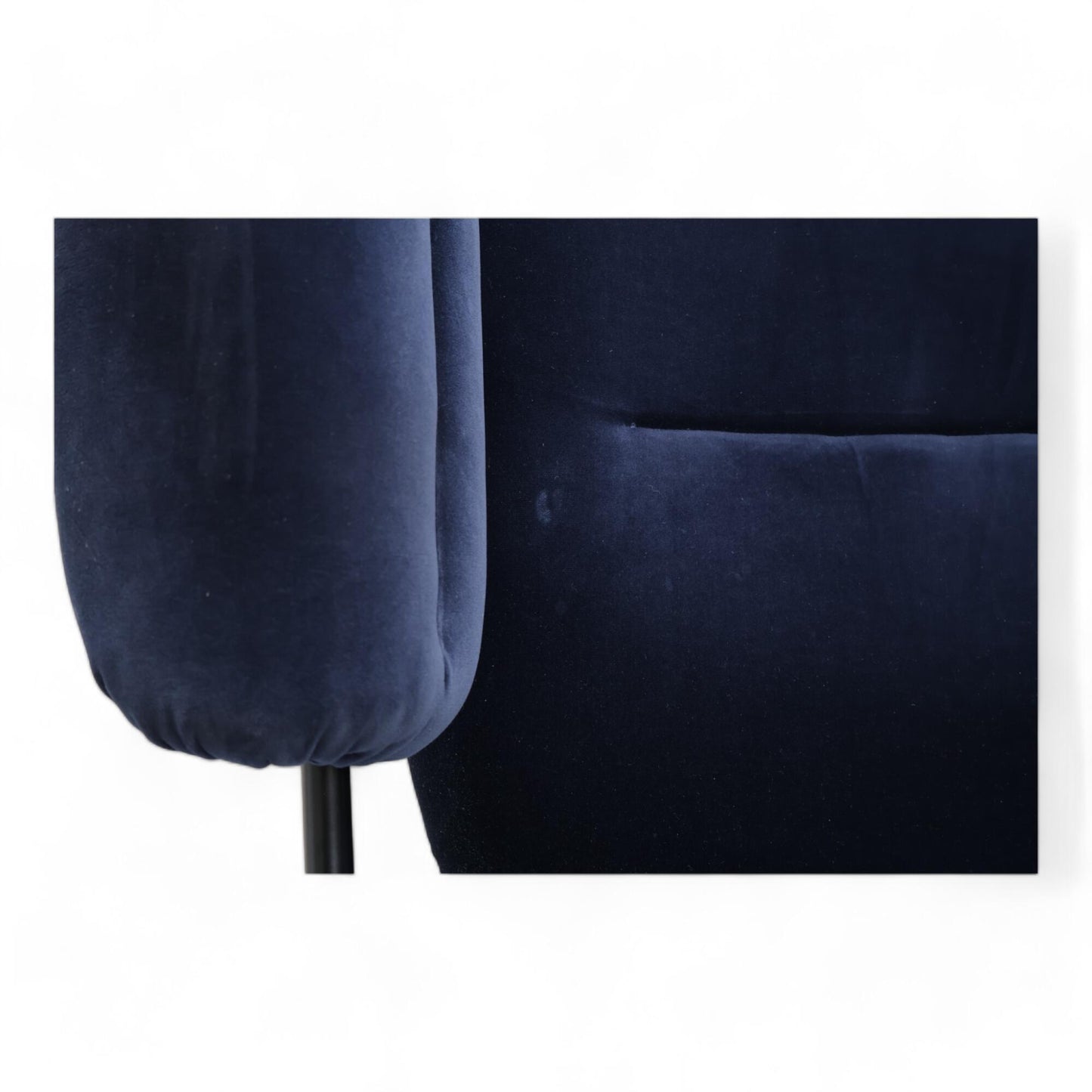 Nyrenset | Mørk blå Fogia Bollo lenestol i velur