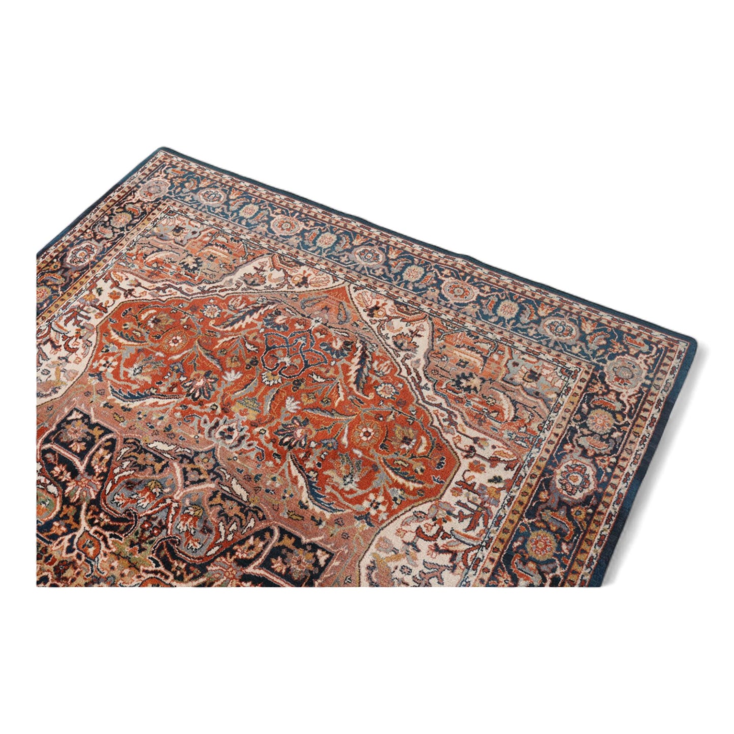 Kvalitetssikret | Mønstrete teppe i rødt, 227x168cm