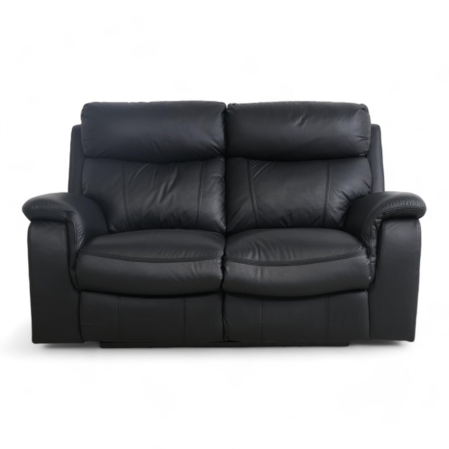 Nyrenset | Sort Mayfield 2-seter reclinersofa i Hud/PVC