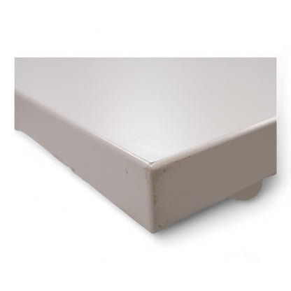 El hev/senk 120x80 helhvit skrivebord