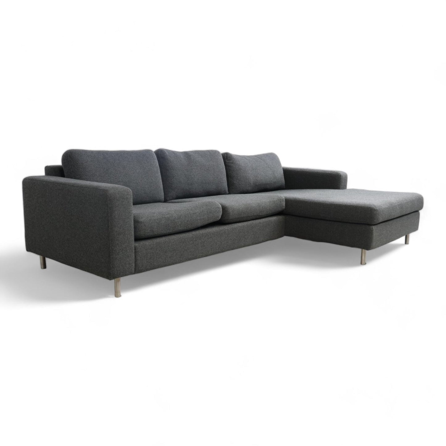Utmerket tilstand | Mørk grå Bolia Scandinavia Sofa 3-seter sofa med sjeselong