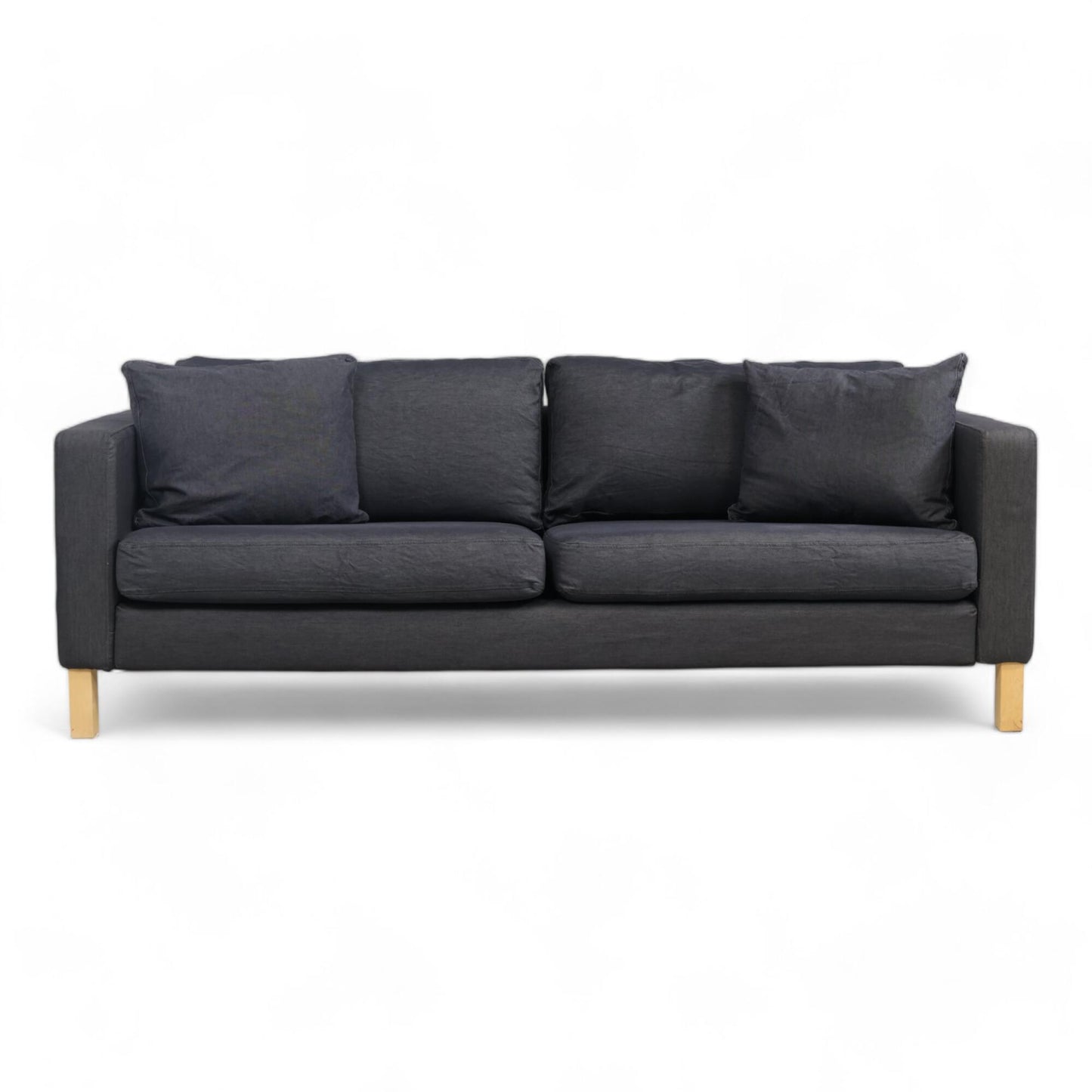 Nyrenset | Grå IKEA Karlstad 3-seter sofa