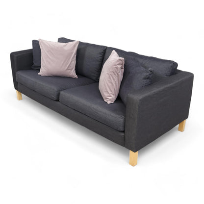 Nyrenset | Grå IKEA Karlstad 3-seter sofa