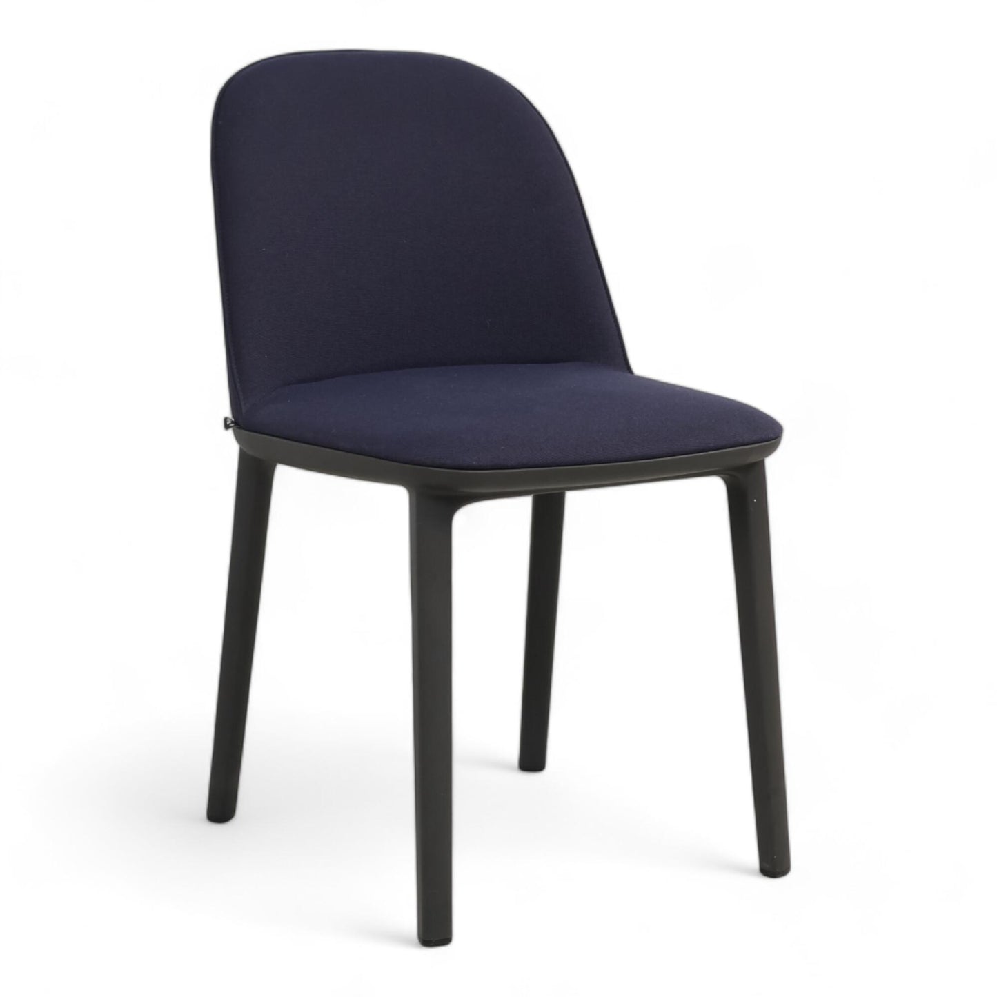 Utmerket tilstand | Mørk blå Vitra Softshell Side stol