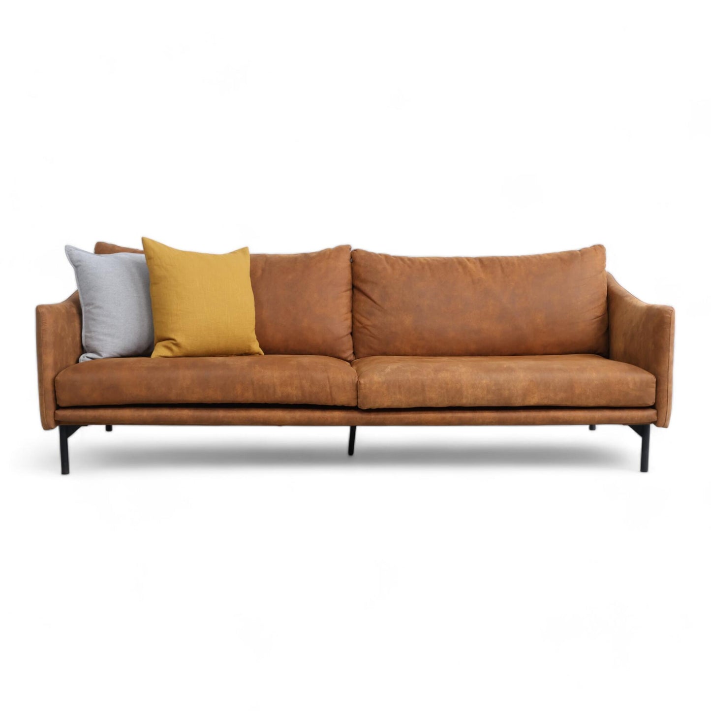 Utmerket tilstand | Brun Trendrom Harpan 3-seter sofa i skinn