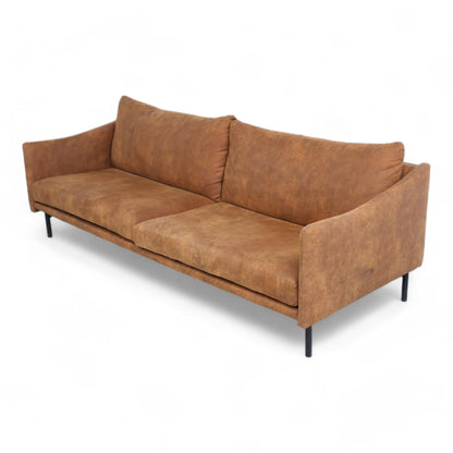 Utmerket tilstand | Brun Trendrom Harpan 3-seter sofa i skinn