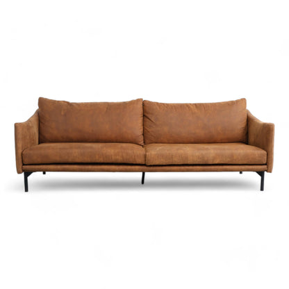 Utmerket tilstand | Brun Trendrom Harpan 3-seter sofa i skinn