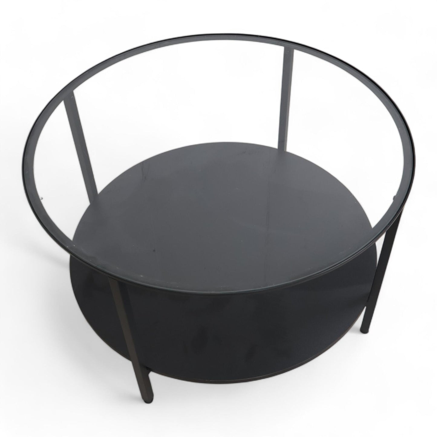 Nyrenset | Ikea VITTSJÖ rundt sofabord i sort